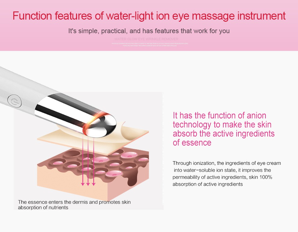 美容アイマッサージャー USB充電式フェイシャルマッサージャー スキンケア機器の詳細
