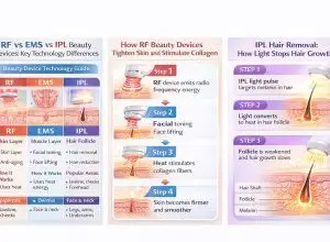 RF、EMS、IPLといった美容機器は、機能や効果においてどのような違いがあるのでしょうか？