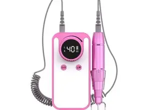 ポータブルネイルドリル 35000 RPM：アクリルネイル、ジェルネイル除去、サロンでの使用に最適なプロ仕様の電動ネイルファイル